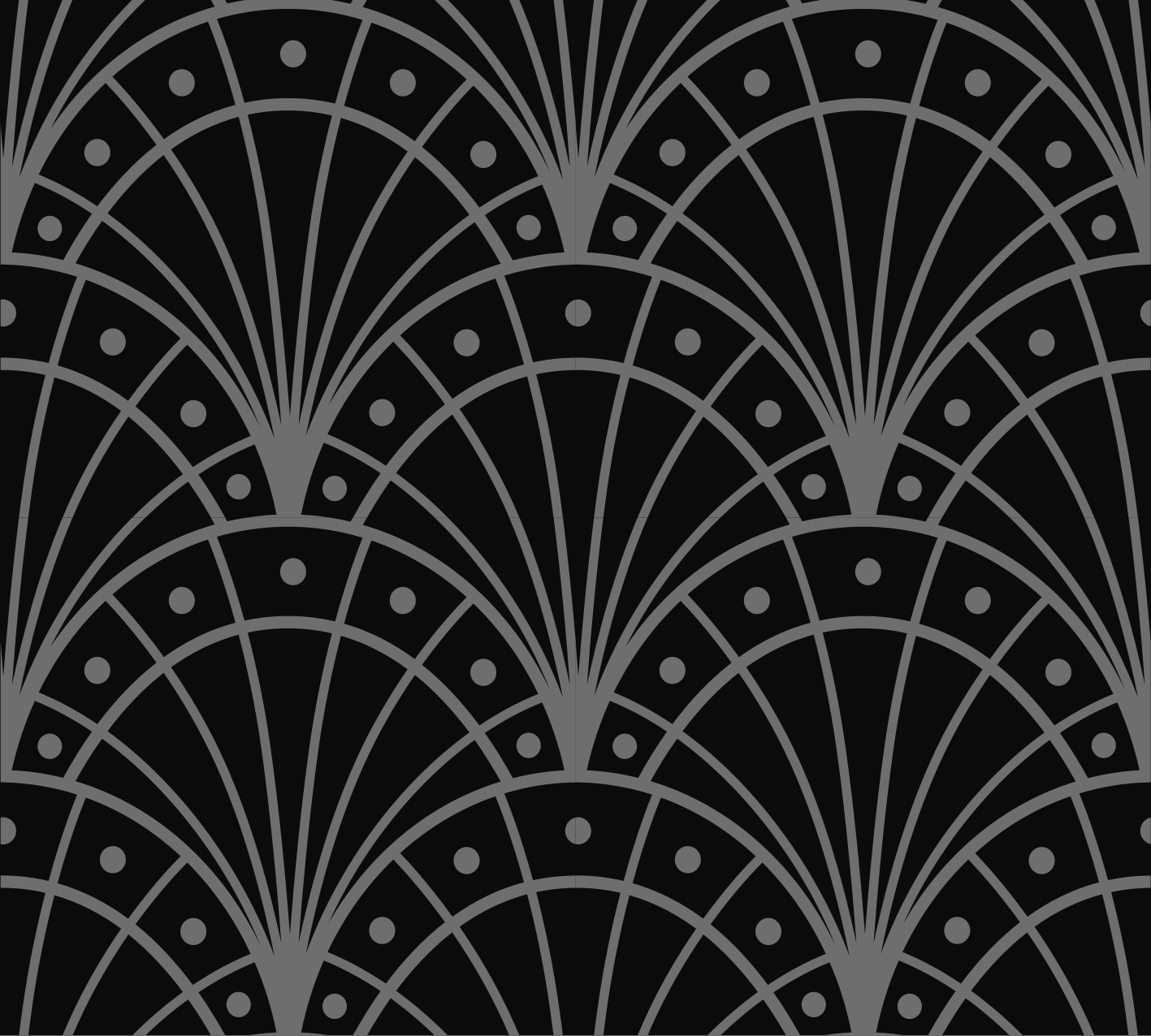Sorte vinyl tæppe elegant sort art deco - TenStickers