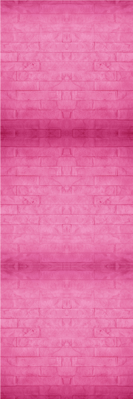 Lyserødt vinyl tæppe i intens pink murstensdesign - TenStickers