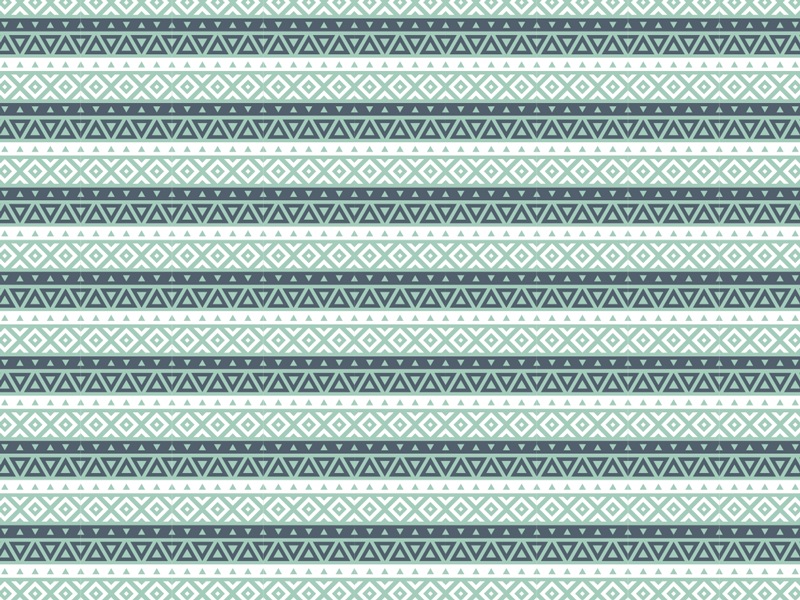 Blå etnisk stribet vinyl tæppe - TenStickers