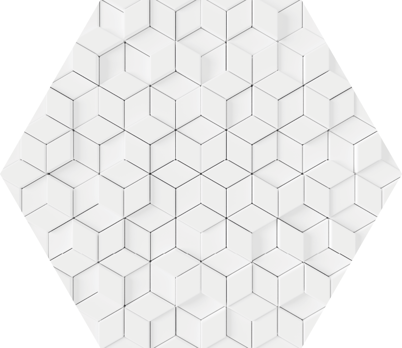 Geometrisk relieffekt af vinyltæppet - TenStickers