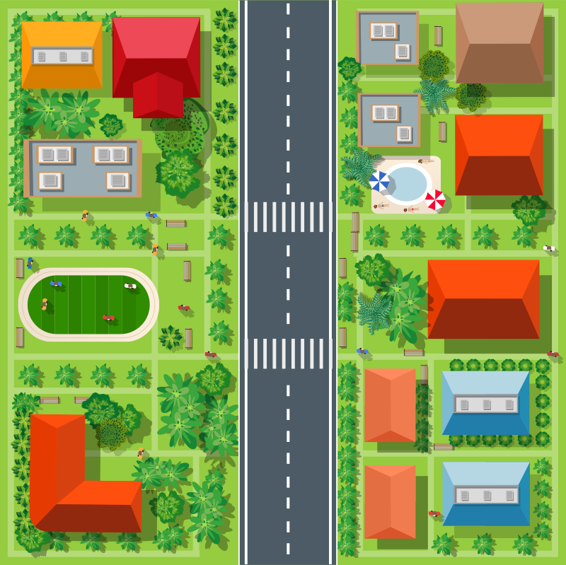 Storslået vinyl tæppe til børn - TenStickers