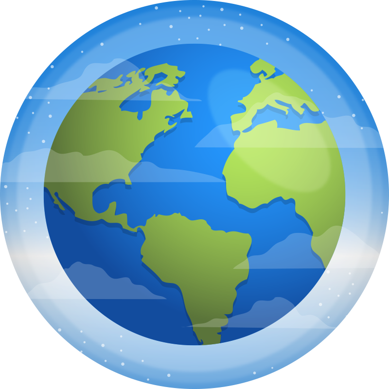 Forbløffende cirkulær vinyl tæppe på kloden - TenStickers