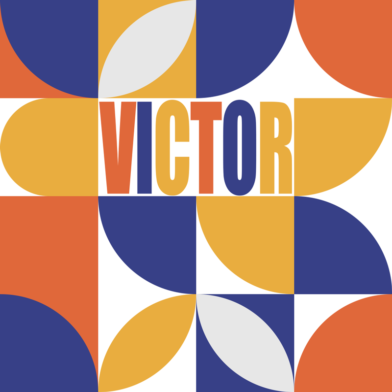 Personaliserbar geometrisk minimal vinyl tæppe - TenStickers