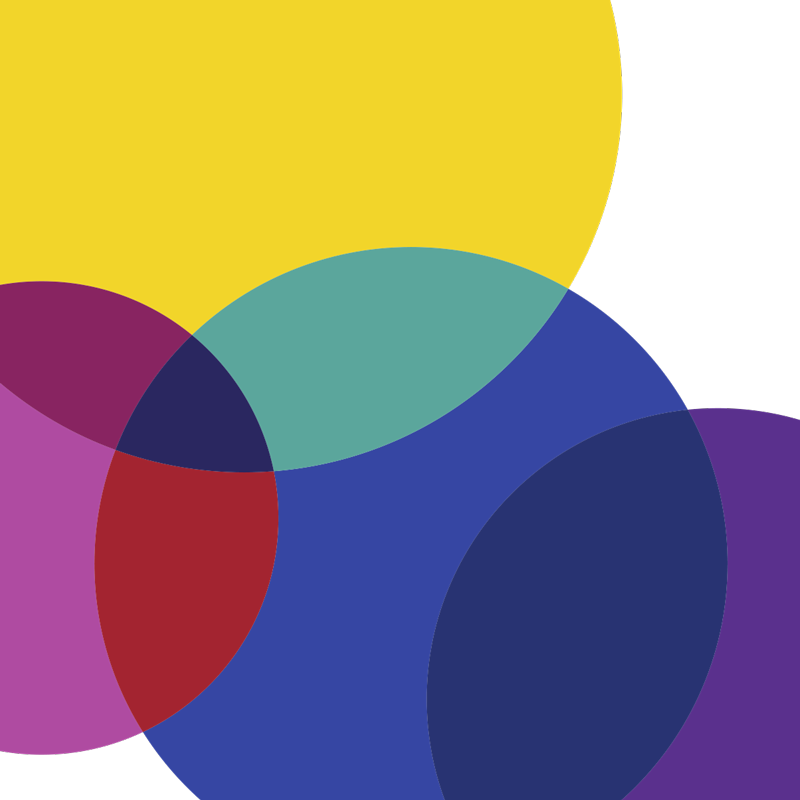 Fantastisk farverigt minimalt vinyltæppe - TenStickers