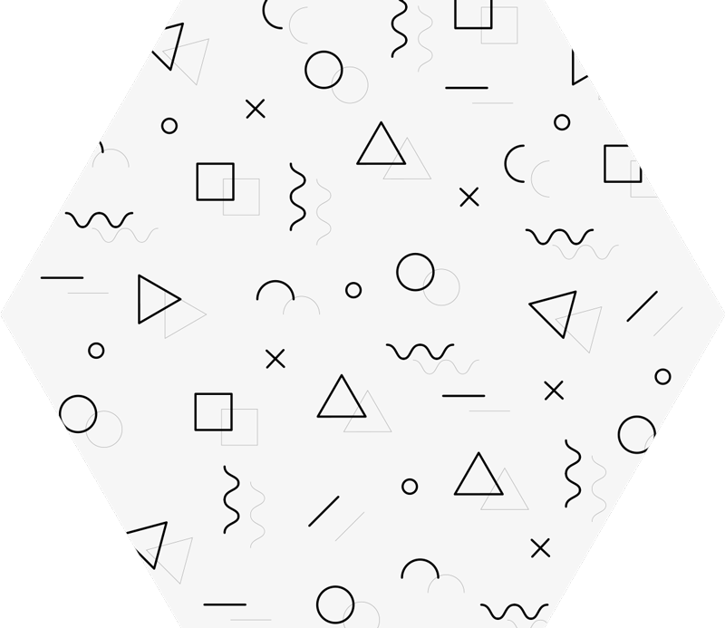 Memphis stil minimalistisk vinyl tæppe - TenStickers