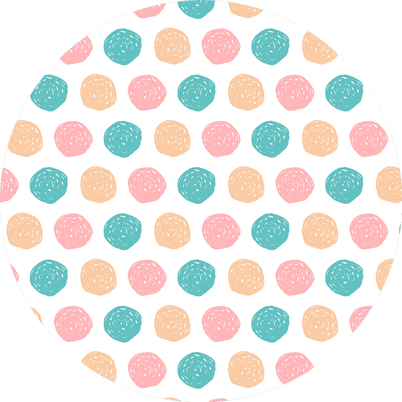 Minimalistiske polypunkter i vinyltæppe - TenStickers