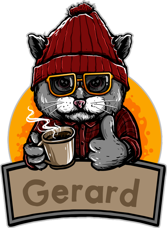 Vintage vinyl tæppe personnaliseret kat - TenStickers