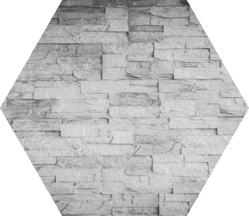 Hexagonal struktur vinyl tæppe - TenStickers