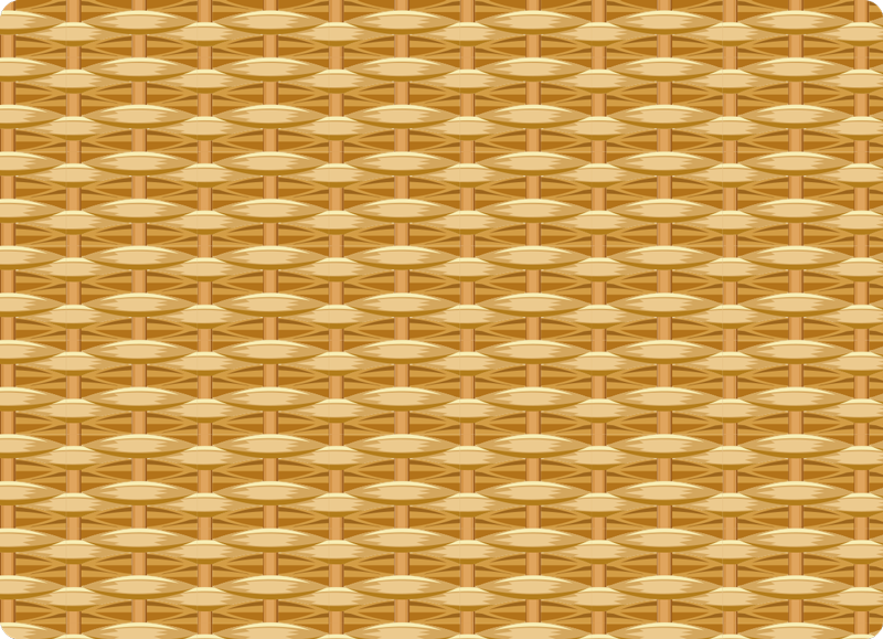 Flettet struktur træeffekt vinyl tæppe - TenStickers