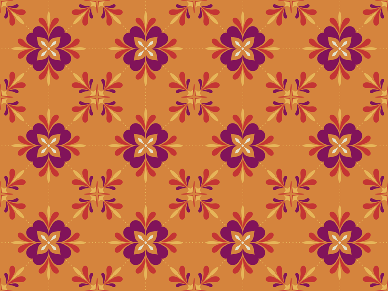 Smukke farverige fliser vinyl køkkenmåtte - TenStickers