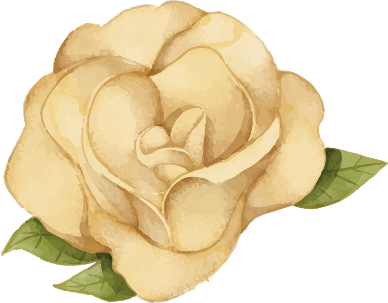 Blomsterkontur Blomster og planter vinyltæppe - TenStickers