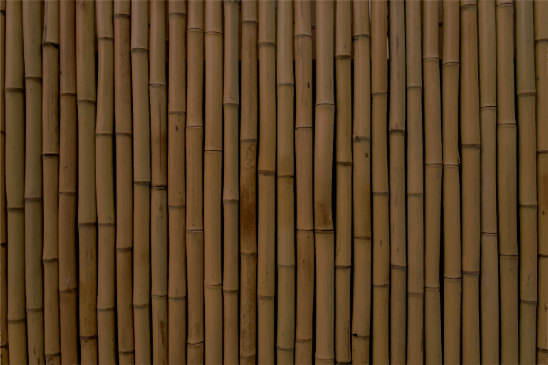 Mørkt bambus imiteret moderne vinyl tæppe - TenStickers