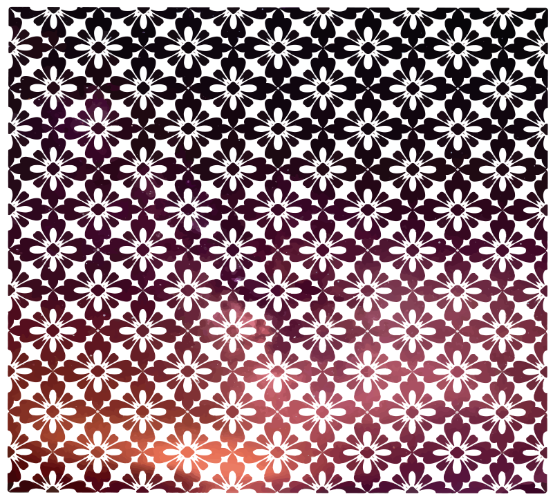 Dekorative blomster blomstervinyl tæppe - TenStickers