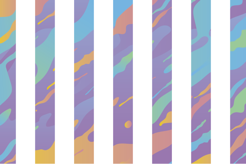 Pastelfarver minimalt vinyl tæppe - TenStickers