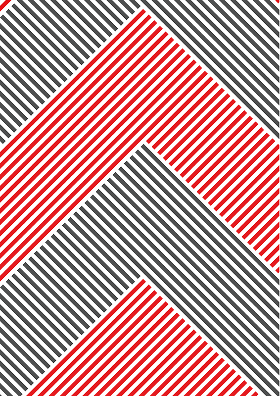 Moderne mat med farvede linjer moderne vinyl tæppe - TenStickers