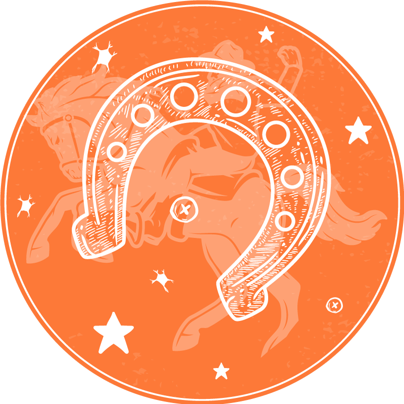 Hestesko stil børne vinyl tæppe - TenStickers