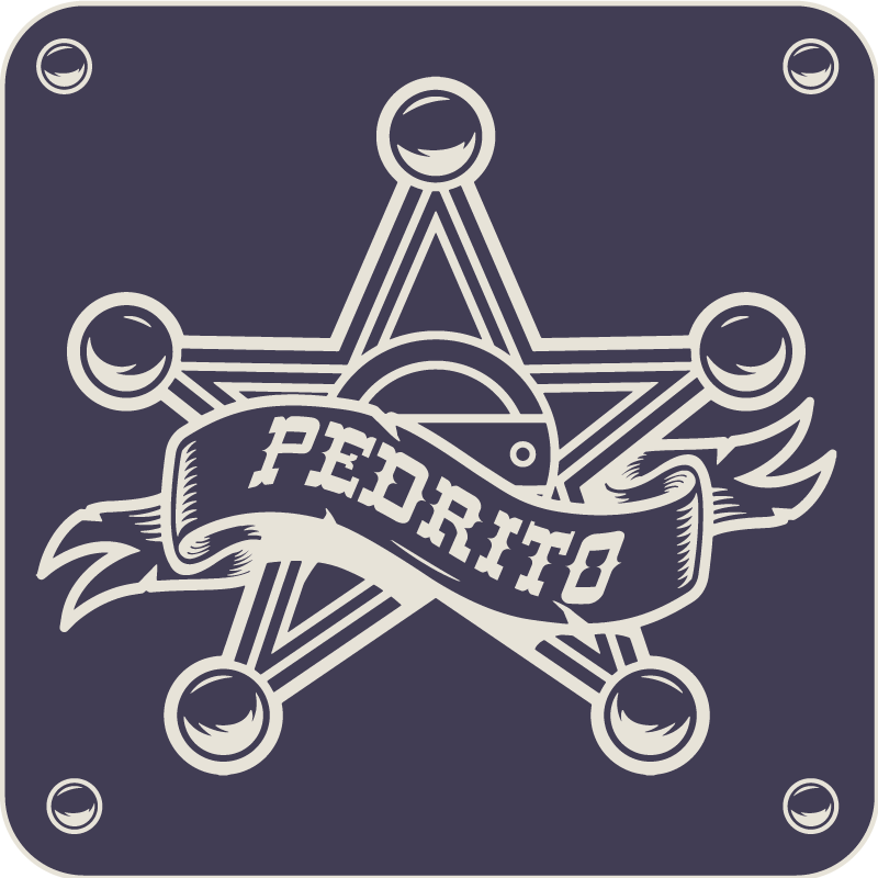 Personligt emblem vinyl tæppe med navn - TenStickers