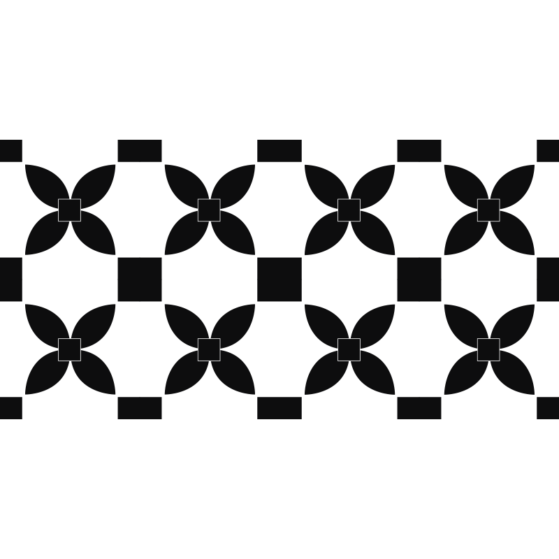 Sort trykt street vinyl tæppe sorte fliser - TenStickers