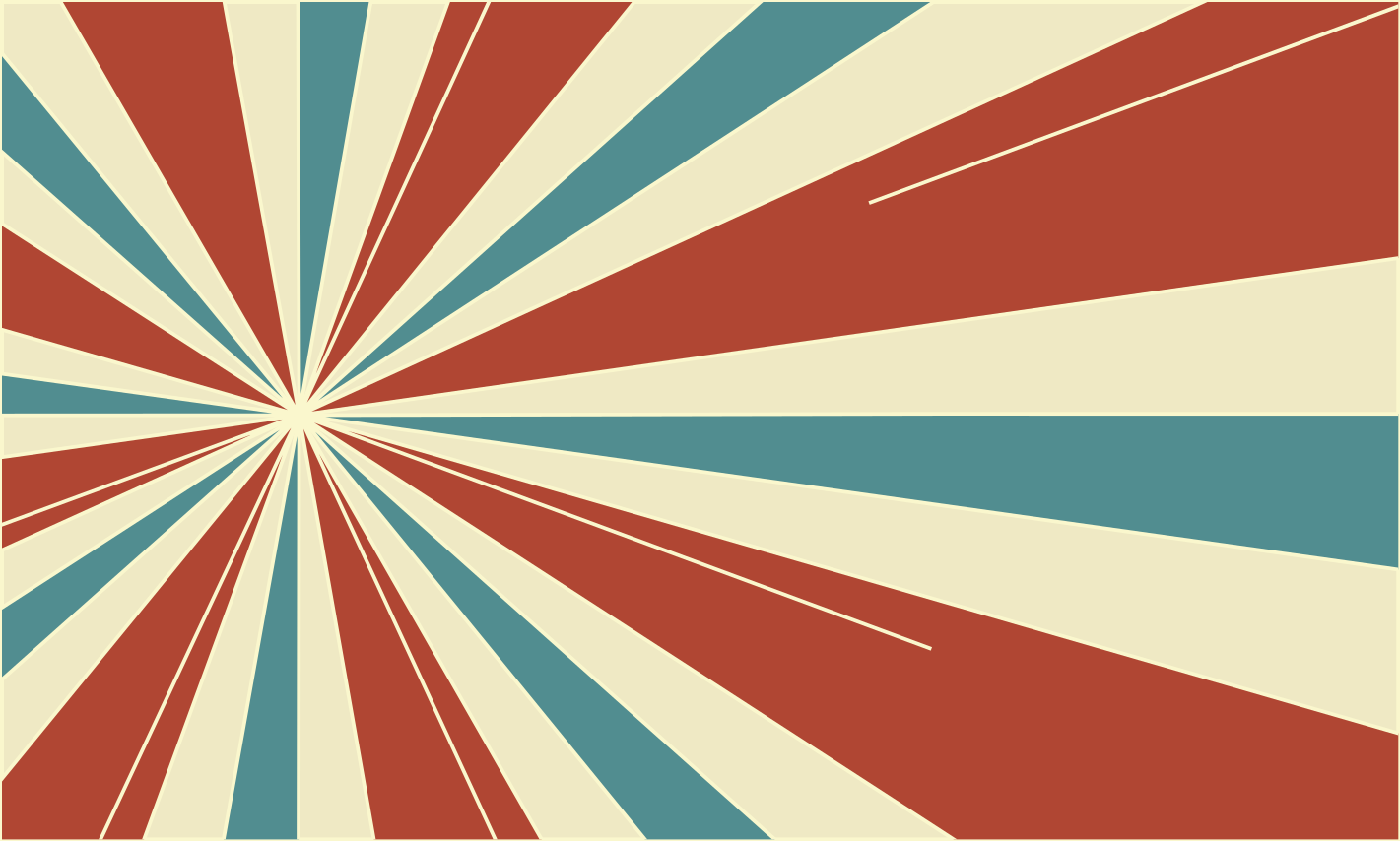 Retro linjer eksplosion vintage tæppe - TenStickers