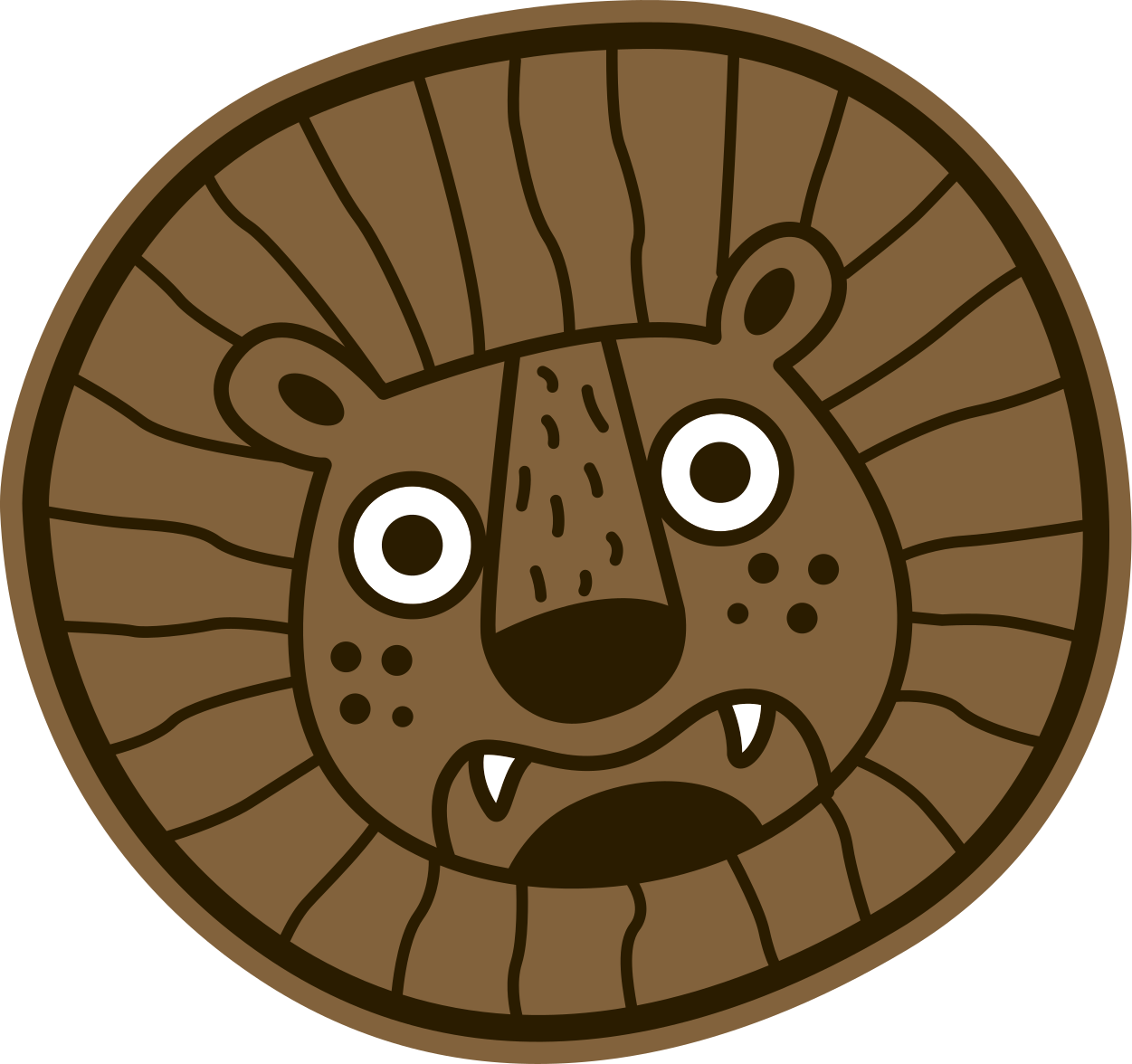 Vinyl tæppe løve til børn dyre tæppe - TenStickers