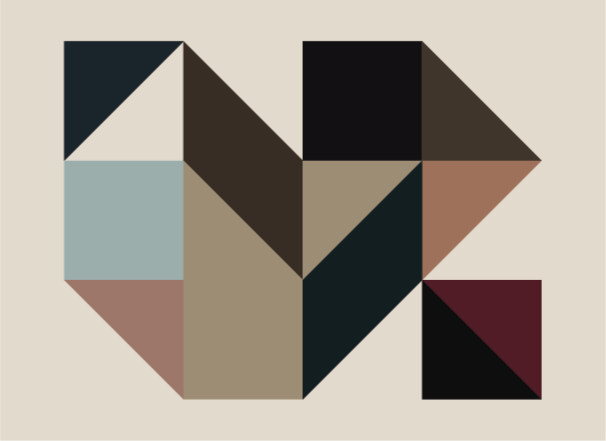 Vinyl tæppe geometriske former geometriske tæpper - TenStickers