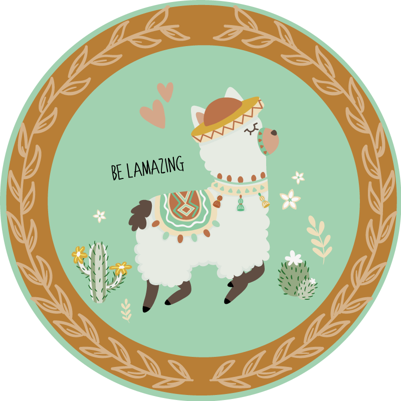 Være lamslående vinyltæpper med dyr - TenStickers