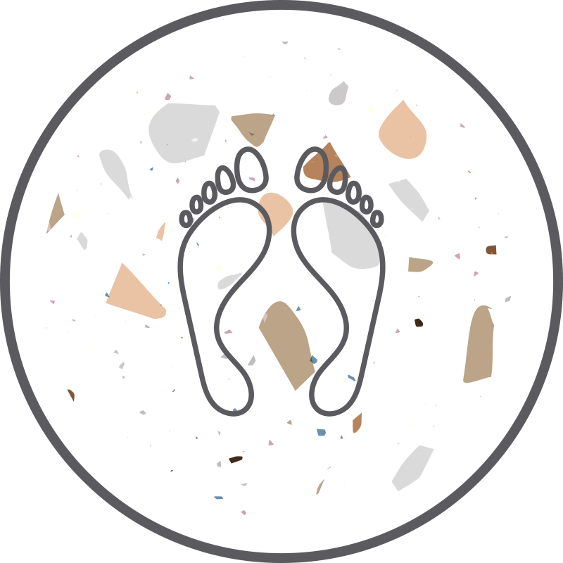 Terrazzo fodspor badeværelsesgulve - TenStickers