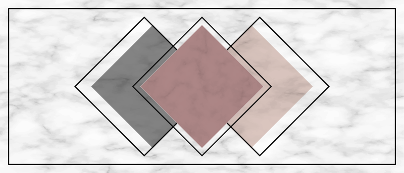 Marmorgeometrier marmor vinyl tæppe - TenStickers