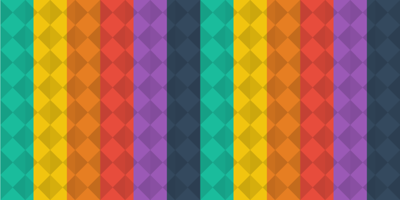 Farvet diamanter moderne tæppe - TenStickers