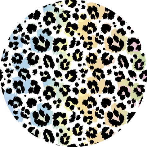 Flerfarvet leopard vinyl tæppe dyreprint - TenStickers