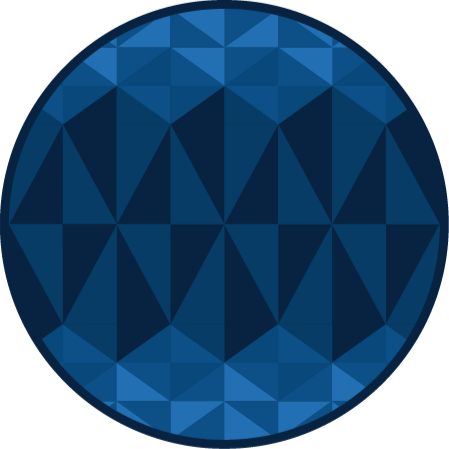 Blå trekant geometriske vinyltæpper - TenStickers