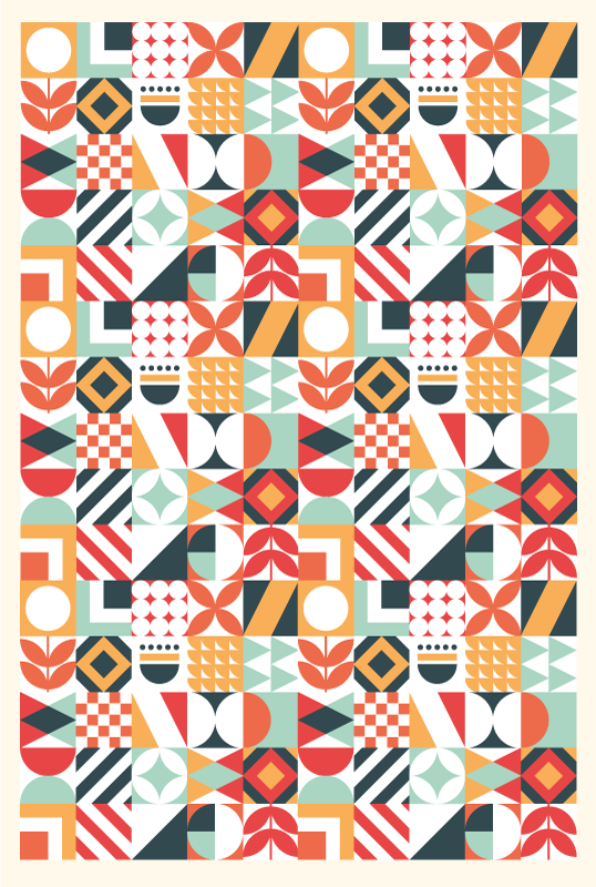 Forskellige mønstre mosaik gulvfliser - TenStickers