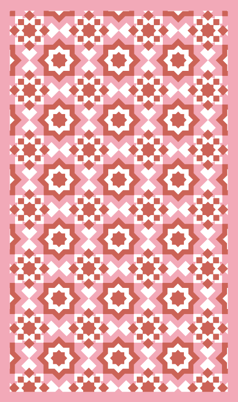 Mosaik flise design vinyl tæppe med fliseeffekt - TenStickers