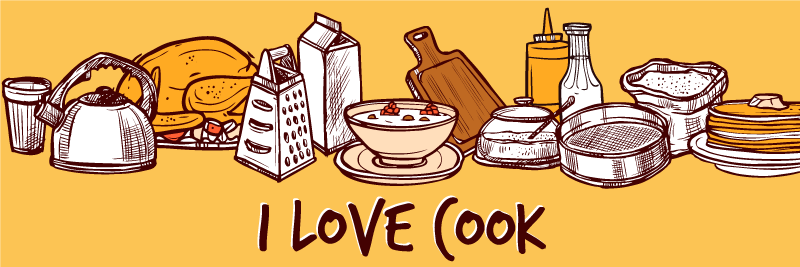 Jeg elsker at lave mad vinyltæppe til køkkenet - TenStickers