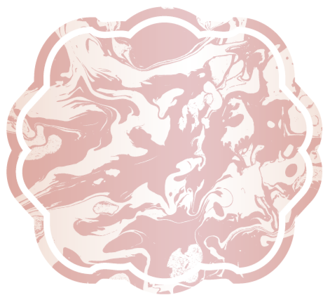 Lyserød og hvid marmor moderne tæppe - TenStickers