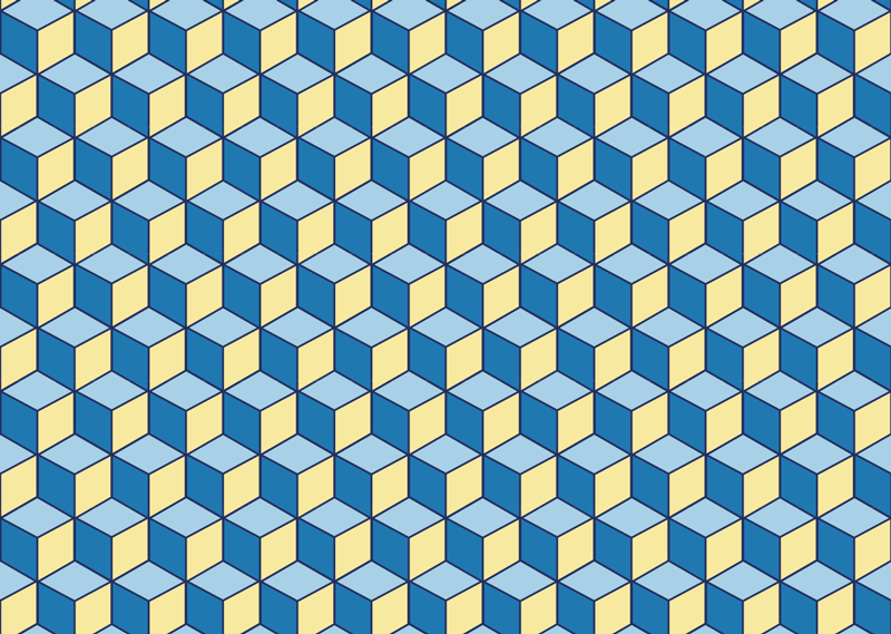 Vinyl tæppe køkken 3d effekt geometriske tæpper - TenStickers