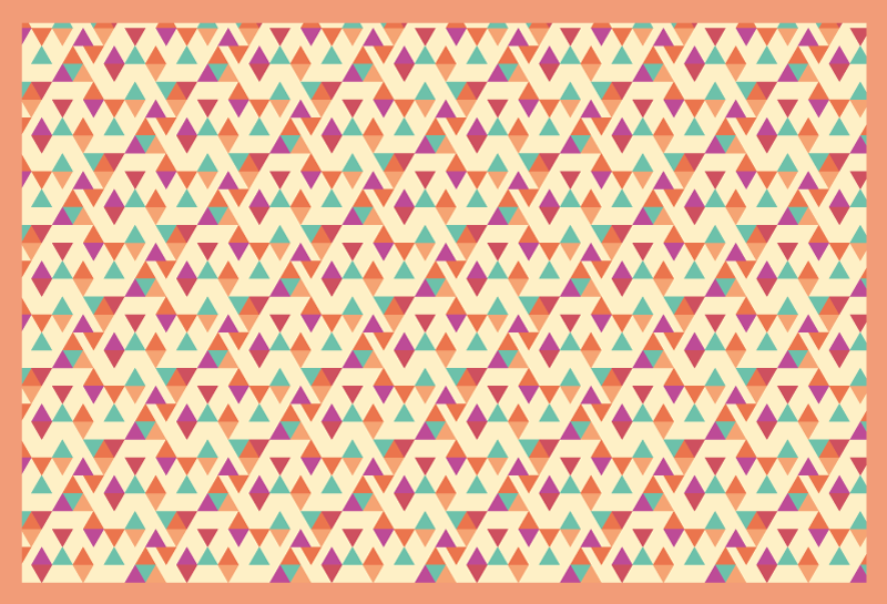 Mosaikmønstret løber mosaik vinyl tæppe - TenStickers