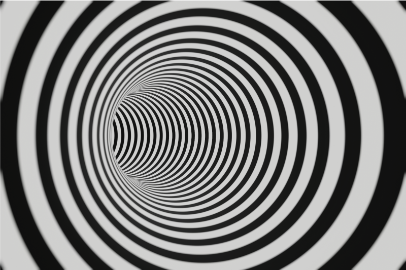 3d tunnel geometriske tæpper - TenStickers