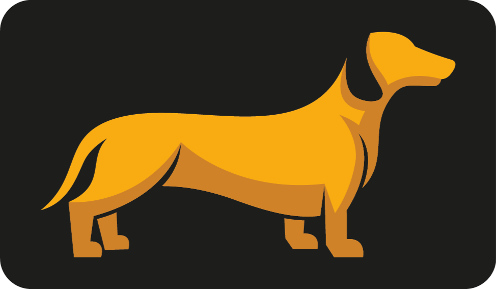 Hunde silhuet vinyltæpper med dyr - TenStickers