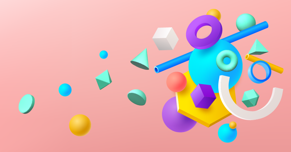 Geometriske figurer geometriske vinyl tæppe - TenStickers