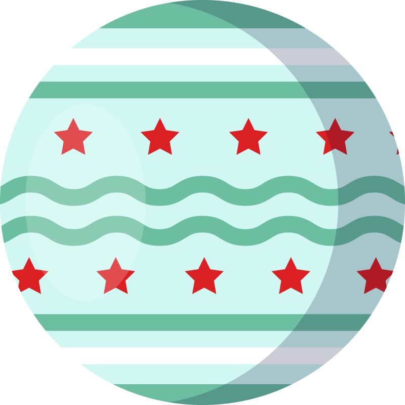 Akvatisk stjernemotiv stjerne vinyl tæppe - TenStickers