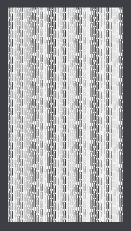 Mørkegrå reb minimalt tæppe - TenStickers