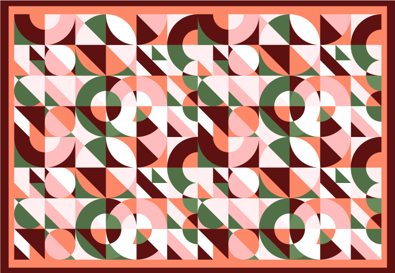 Geometriske farverige print geometriske tæpper - TenStickers