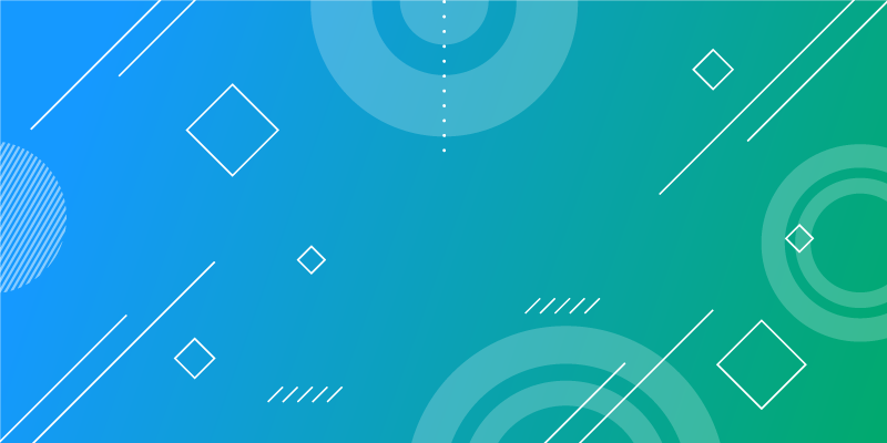 Blå abstrakt geometrisk print moderne tæppe - TenStickers