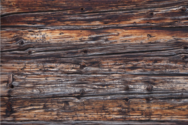 Vintage træ effekt vinyl tæppe - TenStickers