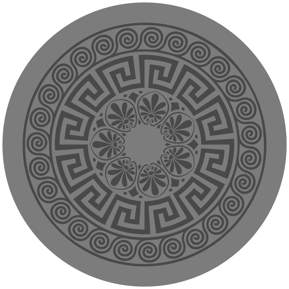 Mandala-inspireret motiv mandala vinyl tæppe - TenStickers
