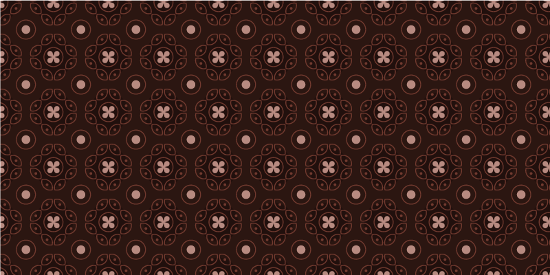 Mosaik cirkulære mønstre mosaik vinyl tæppe - TenStickers