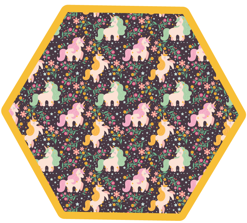 Legeplads for mytiske væsner vinyl tæppe - TenStickers