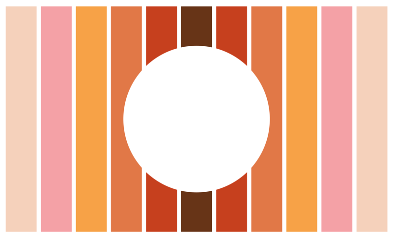 Geometriske striber design stribede vinyl tæppe - TenStickers