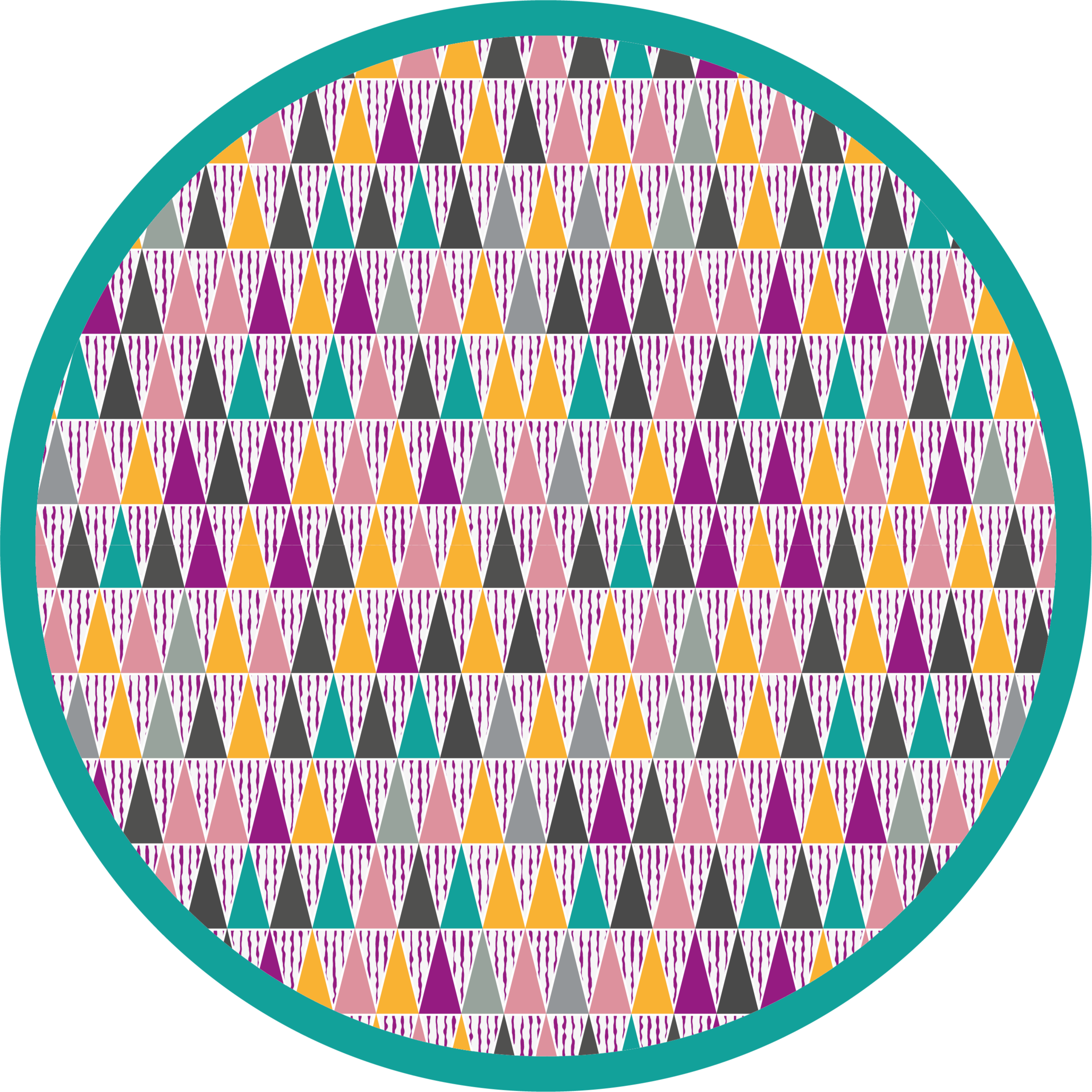 Skandinaviske intense farver nordisk vinyltæppe - TenStickers